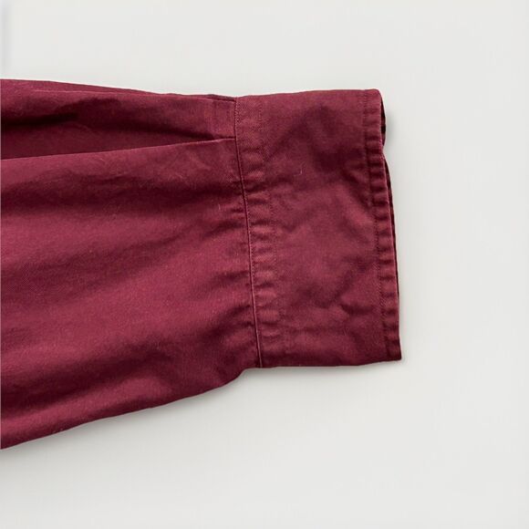 VTG Ralph Lauren Classic Fit Button Down Mens XL Shirt‎ Red Burgundy - Picture 12 of 13